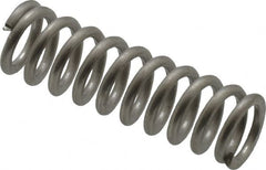 Value Collection - 0.3" OD, 0.047" Wire, 1" Free Length, Compression Spring - 34.94 Lb Spring Rating, Stainless Steel - Makers Industrial Supply