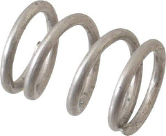 Value Collection - 0.36" OD, 0.047" Wire, 1/2" Free Length, Compression Spring - 51.76 Lb Spring Rating, Stainless Steel - Makers Industrial Supply