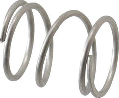 Value Collection - 0.42" OD, 0.035" Wire, 1/2" Free Length, Compression Spring - 13.39 Lb Spring Rating, Stainless Steel - Makers Industrial Supply