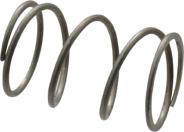 Value Collection - 0.48" OD, 0.035" Wire, 3/4" Free Length, Compression Spring - 7.11 Lb Spring Rating, Stainless Steel - Makers Industrial Supply