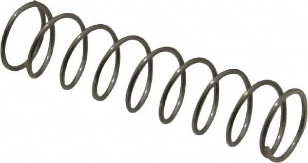 Value Collection - 0.48" OD, 0.035" Wire, 2" Free Length, Compression Spring - 2.5 Lb Spring Rating, Stainless Steel - Makers Industrial Supply