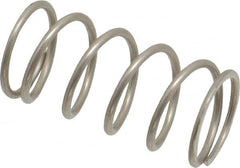 Value Collection - 0.48" OD, 0.041" Wire, 1" Free Length, Compression Spring - 8.77 Lb Spring Rating, Stainless Steel - Makers Industrial Supply