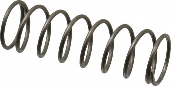 Value Collection - 0.48" OD, 0.041" Wire, 1-1/2" Free Length, Compression Spring - 5.68 Lb Spring Rating, Stainless Steel - Makers Industrial Supply