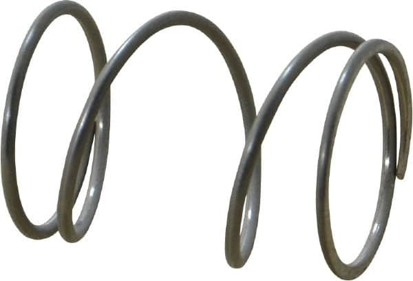 Value Collection - 0.72" OD, 0.047" Wire, 1" Free Length, Compression Spring - 7.96 Lb Spring Rating, Stainless Steel - Makers Industrial Supply