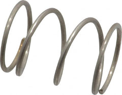 Value Collection - 0.72" OD, 0.054" Wire, 1" Free Length, Compression Spring - 12.59 Lb Spring Rating, Stainless Steel - Makers Industrial Supply