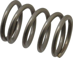 Value Collection - 0.72" OD, 0.08" Wire, 1" Free Length, Compression Spring - 51.1 Lb Spring Rating, Stainless Steel - Makers Industrial Supply