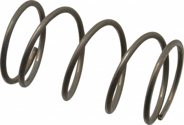 Value Collection - 0.85" OD, 0.062" Wire, 1-1/2" Free Length, Compression Spring - 10.12 Lb Spring Rating, Stainless Steel - Makers Industrial Supply