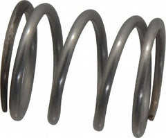 Value Collection - 0.85" OD, 0.08" Wire, 1" Free Length, Compression Spring - 38.53 Lb Spring Rating, Stainless Steel - Makers Industrial Supply