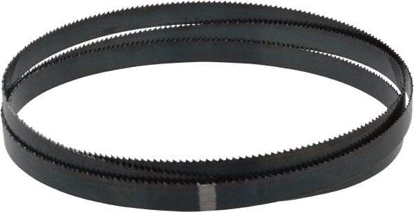 Starrett - 10 TPI, 5' 4-1/2" Long x 1/2" Wide x 0.025" Thick, Welded Band Saw Blade - Carbon Steel, Toothed Edge, Raker Tooth Set, Flexible Back, Contour Cutting - Makers Industrial Supply