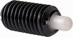 Gibraltar - M8 x 1.25, 16mm Thread Length, 5mm Plunger Projection, Steel Threaded Spring Plunger - 3.43mm Max Plunger Diam, 0.23 Kg Init End Force, 4.54 Kg Final End Force - Makers Industrial Supply