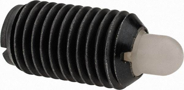 Gibraltar - M16 x 2.0, 28.5mm Thread Length, 8mm Plunger Projection, Steel Threaded Spring Plunger - 7.87mm Max Plunger Diam, 0.91 Kg Init End Force, 4.76 Kg Final End Force - Makers Industrial Supply