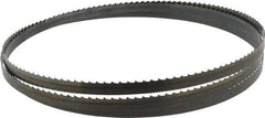 Starrett - 4 TPI, 7' 9-1/2" Long x 1/2" Wide x 0.025" Thick, Welded Band Saw Blade - Carbon Steel, Toothed Edge, Raker Tooth Set, Flexible Back, Contour Cutting - Makers Industrial Supply