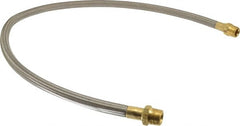 Made in USA - 48" OAL, 5/8" ID, 1,200 Max psi, Flexible Metal Hose Assembly - Makers Industrial Supply