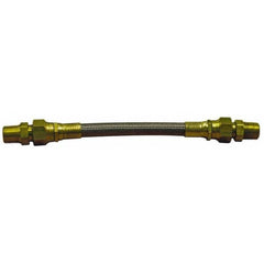 Made in USA - 36" OAL, 3/16" ID, 3,000 Max psi, Flexible Metal Hose Assembly - Makers Industrial Supply