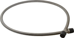 Made in USA - 48" OAL, 1/2" ID, 1,500 Max psi, Flexible Metal Hose Assembly - Makers Industrial Supply