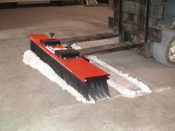 Trynex - 60" Wide Sweeper Fork Lift - Polypropylene Bristles - Makers Industrial Supply