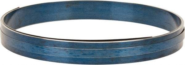 Value Collection - 0.042 Inch Thick x 1-1/2 Inch Wide x 5 Ft. Long, Spring Steel Coil - 1095 Blue Tempered Steel - Makers Industrial Supply