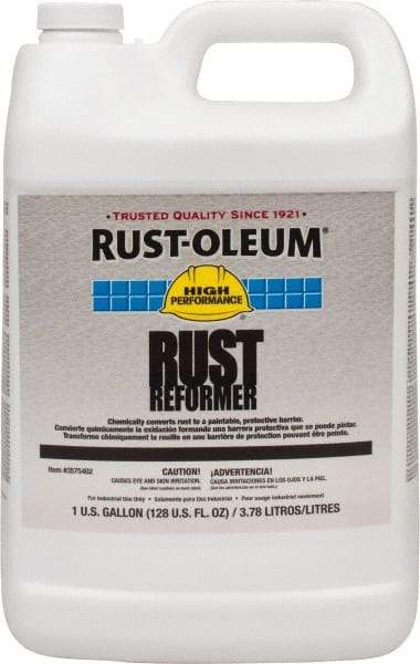 Rust-Oleum - 1 Gal Rust Converter - 590 to 1,175 Sq Ft/Gal Coverage, 40 min Tack Free Dry Time, 1 hr Full Dry Time - Makers Industrial Supply