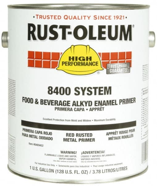 Rust-Oleum - 1 Gal Red Food & Beverage Industry Coating - 312 to 625 Sq Ft/Gal Coverage, <450 g/L VOC Content - Makers Industrial Supply