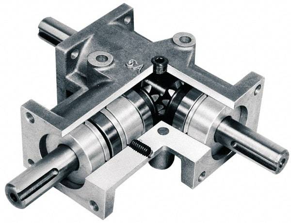 Browning - 1:1, 3 Input Horsepower, 106 Lbs. Max Torque, Speed Reducer - 3/4" Shaft Diam, 5.984" Long x 2.83" Wide x 2.992" High, 8.8 In/Lb. Min Torque, 1/4 HP Min Input - Makers Industrial Supply