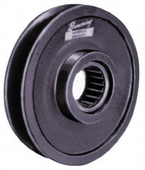 Browning - 1 Inside x 4.96" Outside Diam, 1" Wide Pulley Slot, Cast Iron Idler Pulley - 5L/B Belt Section - Makers Industrial Supply