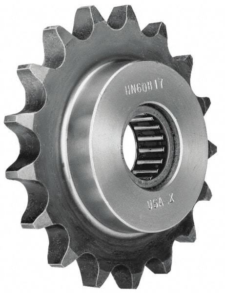 Browning - 1.65" Outside Diam, Steel, Chain Idler Sprocket - Chain Size 25 - Makers Industrial Supply