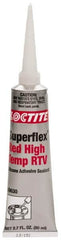 Loctite - 80 mL Tube Red RTV Silicone Joint Sealant - 30 min Tack Free Dry Time, 24 hr Full Cure Time, Series 135 - Makers Industrial Supply