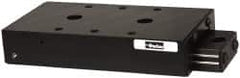 Parker - 100 Lb. Capacity, 10-32 Mount Hole, 3" Travel, Ball Bearing Slide Table - Single Axis, 6 Mounting Holes, 5" Long x 2.62" Wide x 1" High - Makers Industrial Supply