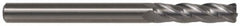 SGS - 10mm, 22mm LOC, 10mm Shank Diam, 4" OAL, 6 Flute, Solid Carbide Square End Mill - Single End, AlTiN Finish, Spiral Flute, 45° Helix, Centercutting, Right Hand Cut, Right Hand Flute, Series 57 - Makers Industrial Supply