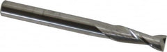 SGS - 1/4", 2 Flute, Single End, Solid Carbide, 0.015" Corner Radius End Mill - 2-1/2" OAL, 30° Helix, Right Hand Flute, 3/4" LOC, Right Hand Cut - Makers Industrial Supply