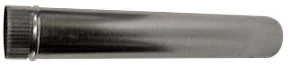 Made in USA - 4" ID, Galvanized Round Pipe - 60" Long, Standard Gage - Makers Industrial Supply