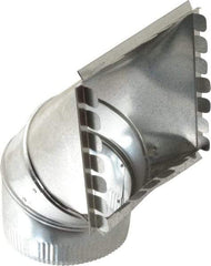 Made in USA - 6" ID Galvanized Duct Square Takeoff - 6-1/2" Long x 6-1/2" Wide, Standard Gage, 32 Piece - Makers Industrial Supply