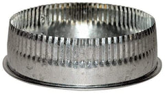 Made in USA - 7" ID Galvanized Duct Tee Cover with Crimp - Standard Gage, 40 Piece - Makers Industrial Supply