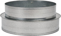 Made in USA - 7" ID Galvanized Duct Shortway Reducer without Crimp - Standard Gage, 12 Piece - Makers Industrial Supply