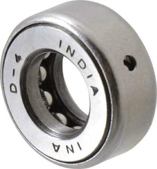 INA Bearing - 11/16" Inside x 1.344" Outside Diam, 9/16" Thick, Steel Ball Thrust Bearing - 6,700 Lbs. Static Capacity, 4,100 Max Pressure x Velocity - Makers Industrial Supply