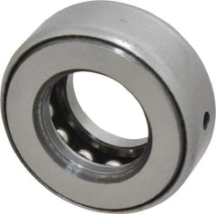 INA Bearing - 3/4" Inside x 1-15/32" Outside Diam, 9/16" Thick, Steel Ball Thrust Bearing - 7,300 Lbs. Static Capacity, 4,250 Max Pressure x Velocity - Makers Industrial Supply