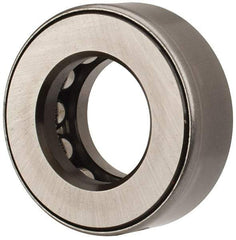 INA Bearing - 1-1/16" Inside x 1.969" Outside Diam, 3/4" Thick, Steel Ball Thrust Bearing - 15,100 Lbs. Static Capacity, 8,500 Max Pressure x Velocity - Makers Industrial Supply