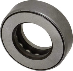 INA Bearing - 1-1/16" Inside x 1.969" Outside Diam, 5/8" Thick, Steel Ball Thrust Bearing - 13,100 Lbs. Static Capacity, 6,700 Max Pressure x Velocity - Makers Industrial Supply