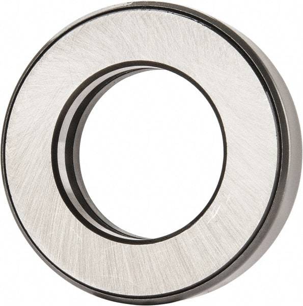 INA Bearing - 1-3/4" Inside x 3-3/32" Outside Diam, 13/16" Thick, Steel Ball Thrust Bearing - 26,500 Lbs. Static Capacity, 10,600 Max Pressure x Velocity - Makers Industrial Supply