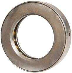 INA Bearing - 2-11/16" Inside x 4.344" Outside Diam, 1" Thick, Steel Ball Thrust Bearing - 49,000 Lbs. Static Capacity, 18,100 Max Pressure x Velocity - Makers Industrial Supply