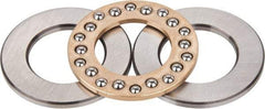 INA Bearing - 1-1/2" Inside x 2-19/32" Outside Diam, 5/8" Thick, Steel Ball Thrust Bearing - 1,340 Lbs. Static Capacity, 1,690 Max Pressure x Velocity - Makers Industrial Supply