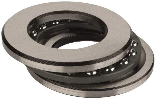 INA Bearing - 1-1/2" Inside x 2-19/32" Outside Diam, 5/8" Thick, Steel Ball Thrust Bearing - 10,000 Lbs. Static Capacity, 4,350 Max Pressure x Velocity - Makers Industrial Supply