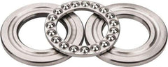 INA Bearing - 1-3/4" Inside x 3-3/32" Outside Diam, 13/16" Thick, Steel Ball Thrust Bearing - 14,000 Lbs. Static Capacity, 6,100 Max Pressure x Velocity - Makers Industrial Supply