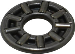 INA Bearing - 1/4" Inside x 11/16" Outside Diam, 0.078" Thick, Steel Needle Cage Thrust Bearing - Makers Industrial Supply