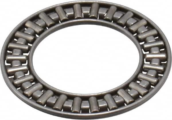 INA Bearing - 7/8" Inside x 1-7/16" Outside Diam, 0.078" Thick, Steel Needle Cage Thrust Bearing - Makers Industrial Supply