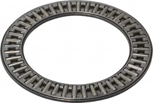 INA Bearing - 1-1/2" Inside x 2-3/16" Outside Diam, 0.078" Thick, Steel Needle Cage Thrust Bearing - Makers Industrial Supply