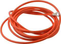 Hubbell Workplace - 19 AWG, 10 Ft., Terminal, Grounding Cable with Clamps - Orange, Includes (2) 1/4 Inch Terminals - Makers Industrial Supply