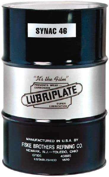 Lubriplate - 55 Gal Drum, ISO 46, SAE 20, Air Compressor Oil - 15°F to 355°, 213 Viscosity (SUS) at 100°F, 49 Viscosity (SUS) at 210°F - Makers Industrial Supply