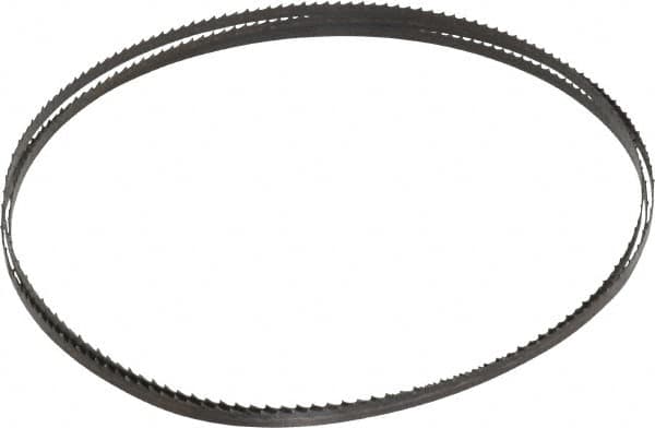 Starrett - 6 TPI, 6' 8" Long x 1/4" Wide x 0.025" Thick, Welded Band Saw Blade - Carbon Steel, Toothed Edge, Raker Tooth Set, Flexible Back, Contour Cutting - Makers Industrial Supply