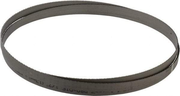 Starrett - 14 TPI, 7' 5" Long x 1/2" Wide x 0.035" Thick, Welded Band Saw Blade - Bi-Metal, Toothed Edge, Raker Tooth Set, Contour Cutting - Makers Industrial Supply